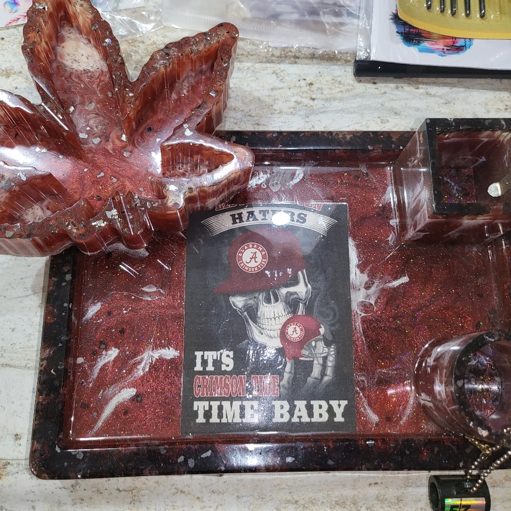 New Roll Tide rolling tray custom designs